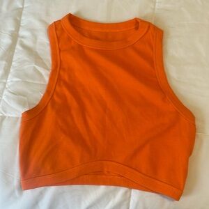 Orange crop top